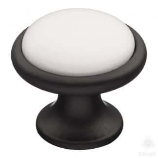 арт. 3008-85-000 Ручка кнопка, чёрный/белый